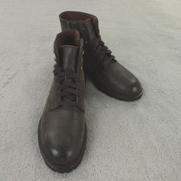 Allen Edmonds Boots Higgins Mill Derby Husk‎ Suede Lug Sole Weatherproof - Picture 1 of 16